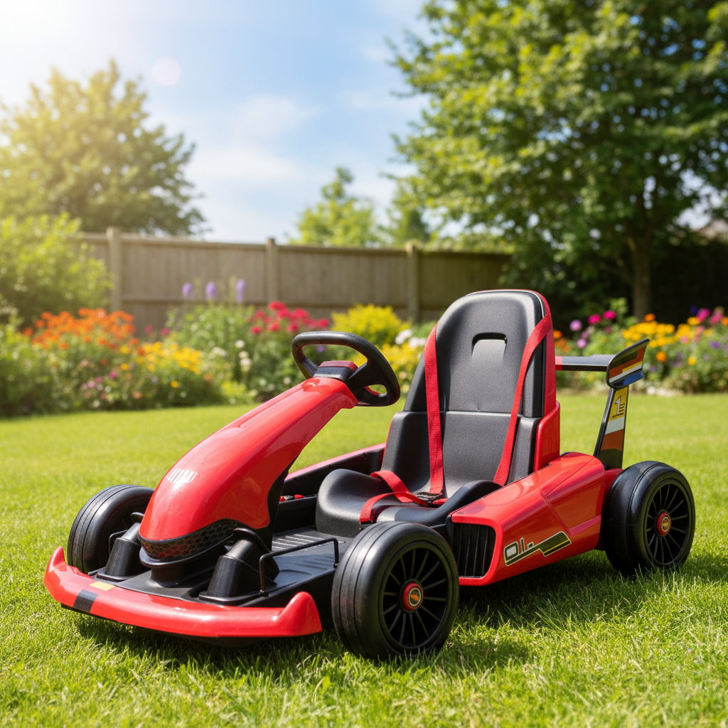 24V Kids’ Electric Go-Kart with Parental Control – Drift Kart