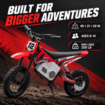Xmas Club - 36V Electric Mini Dirt Bike | Red - Age 6+