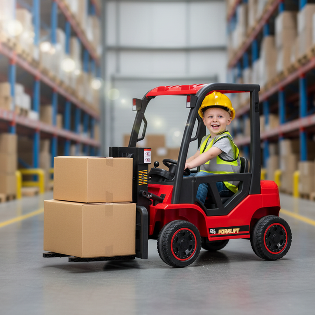 Childrens 12V Electric Forklift Ride-On Vehicle