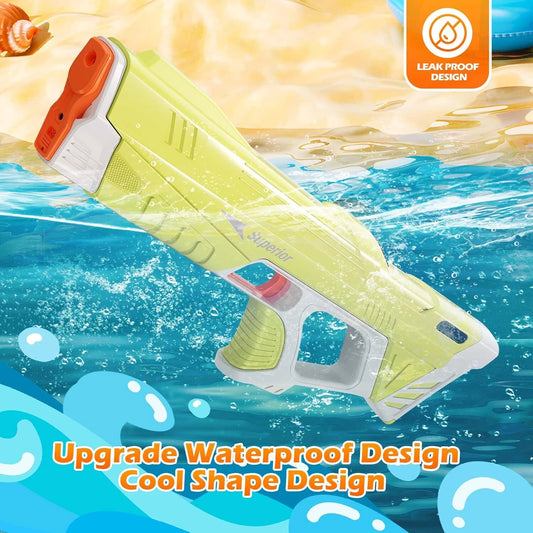 Water Gun Pistol Soaker Powerful Long Range Super Pump Kids Electric Water Gun – Green