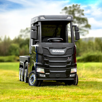 Official Scania Black 24v Ride-On Truck & Trailer