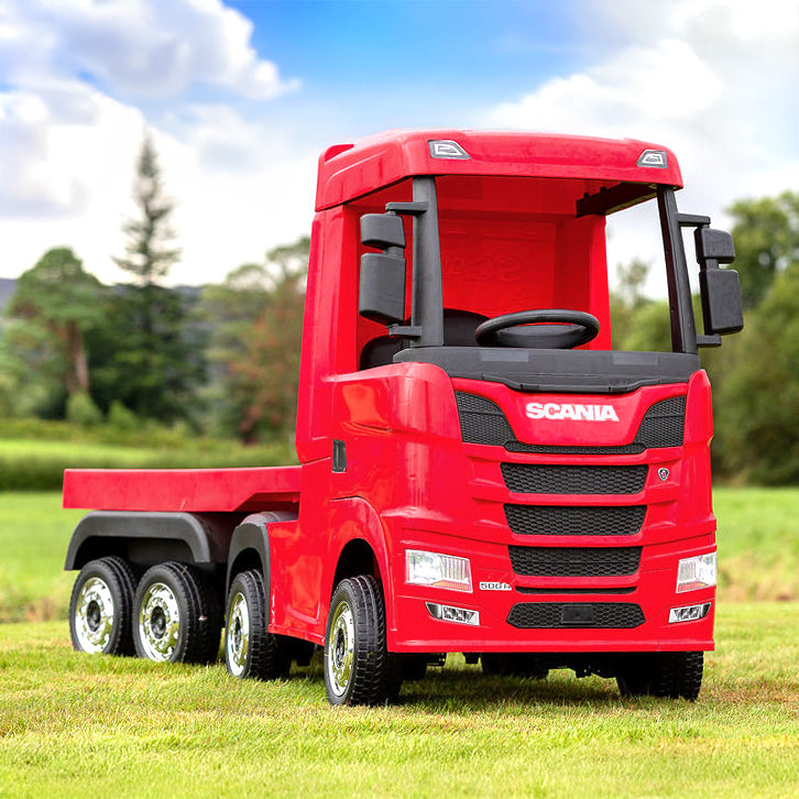 Xmas Club - Official Scania 24V Red Ride-On Truck & Trailer