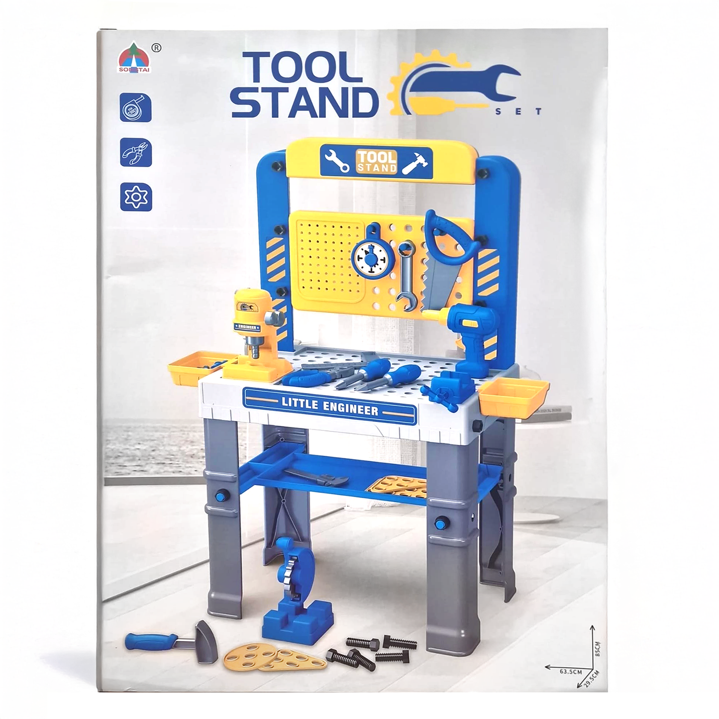 Kids Tool Stand Workbench Playset – Little Engineer