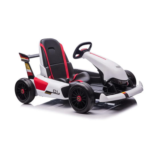 Xmas Club - 24V Kids Electric Go-Kart with Parental Control | White
